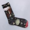 French Bonne Maison Retro Mid-Calf Socks in Maillard Color Scheme - Trendy Cotton Fashion Socks