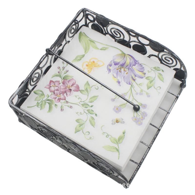 Printed Flower Paper Napkins For Wedding & Party Decoration Tissue Fabric Decoupage Napkin