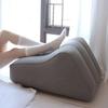 Leg Elevating Pillow Inflatable Feet Rest Cushion Portable Soft Leg Support Pillow for Hip Spinal Alignment Knee Ankle Back Bed
