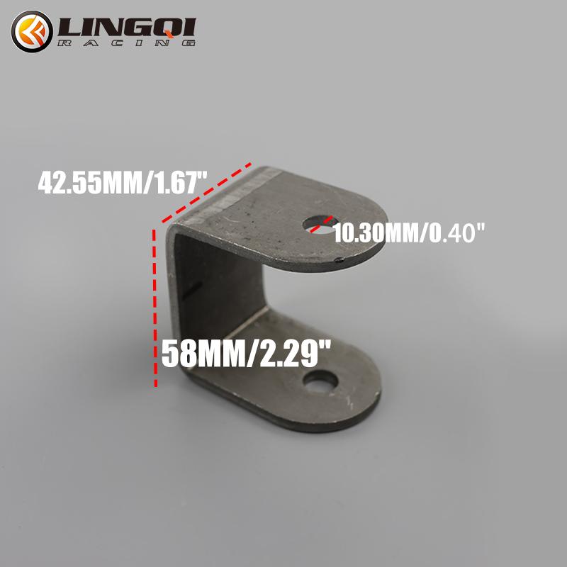 LESQUE Shock Absorber Flat Fork Bracket U-Shaped Fixed Supporting Seat For Motorcycle ATV Dirt Pit Bike Go Kart UTV Buggy