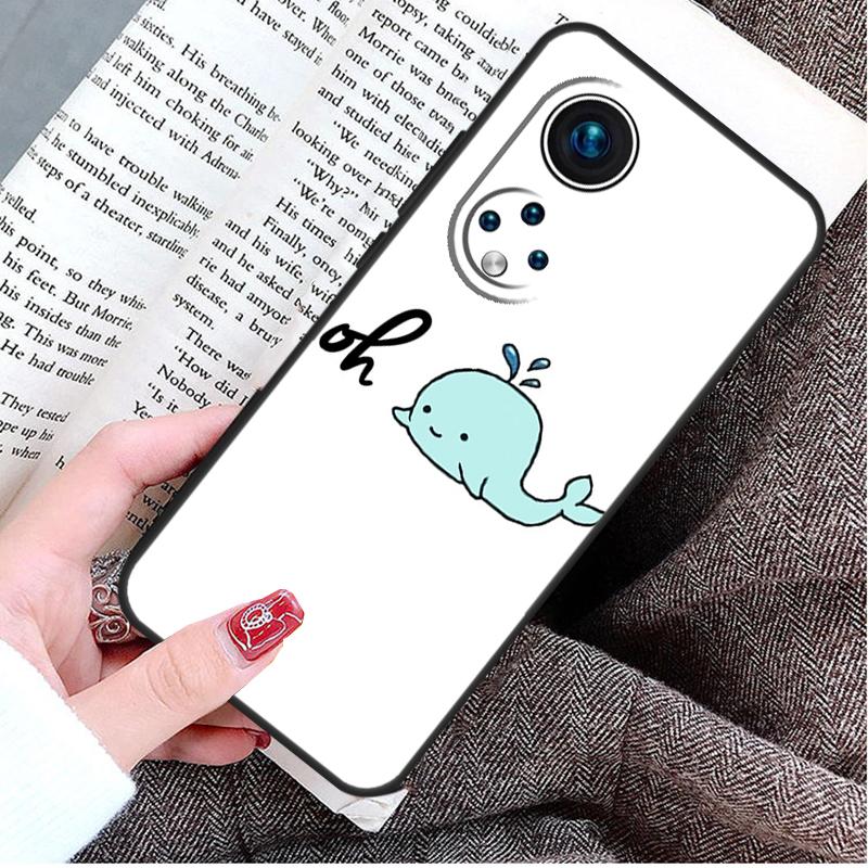 Sea Whale Narwhals Case For Honor Magic 8 6 7 Lite Honor 400 200 Pro 50 70 90 X8c X8b X9a X9c X9b X9d Win Cover