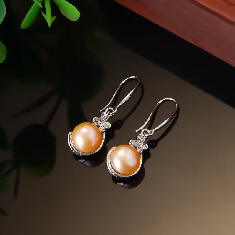 

Copper Gold-Plated Ethnic Pearl Dangle Earrings: Exquisite Retro Christmas Gift for Women