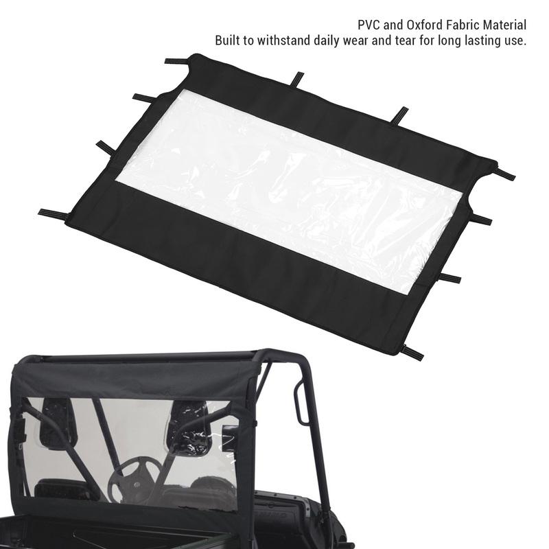 Měkké zadní sklo pro UTV Vynikající viditelnost Snížení prachu PVC Náhradní zadní sklo pro UTV Yamaha Rhino 450 660 700