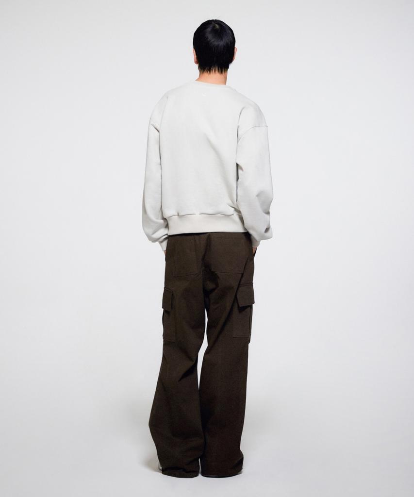 ERA Men Diagonal Cut Cargo Pants - Brown