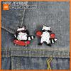 Cool Boxing Raccoon with Red Boxing Gloves Enamel Pin Skateboard Raccoon Street Sport Style Metal Brooch Lapel Pin Jewelry Gifts