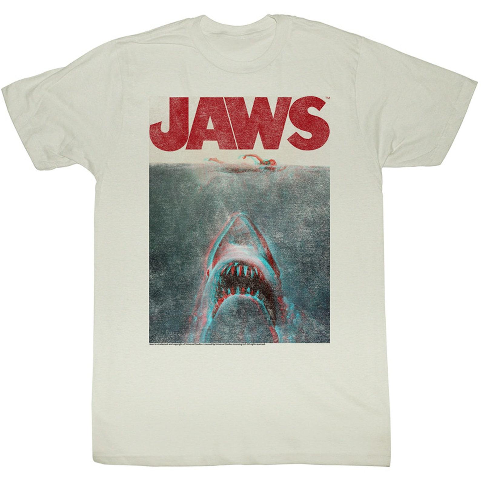 Jaws Terrifying Natural Adult T-Shirt XL