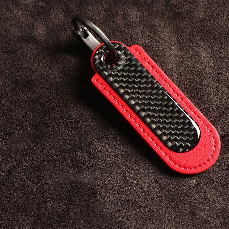 Carbon Fibre Car Styling Keychain Creative Ring Keyring Accessories For Honda Mugen Power Civic Accord CRV Hrv Jazz CBR VTEC VFR OW6