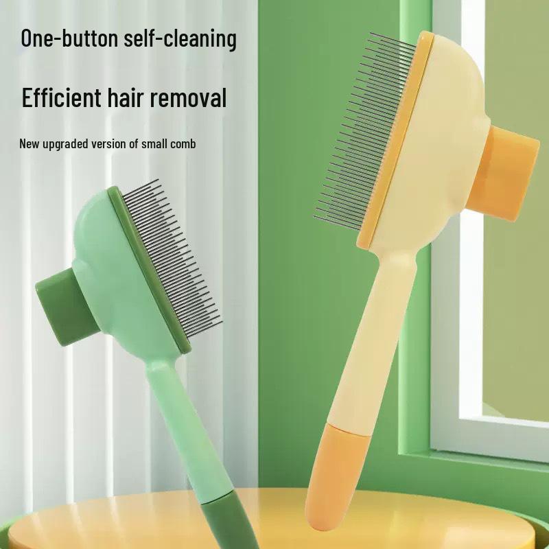 One-Key Pet Comb: Automatic Hair Removal & Grooming Tool for Cats and Dogs