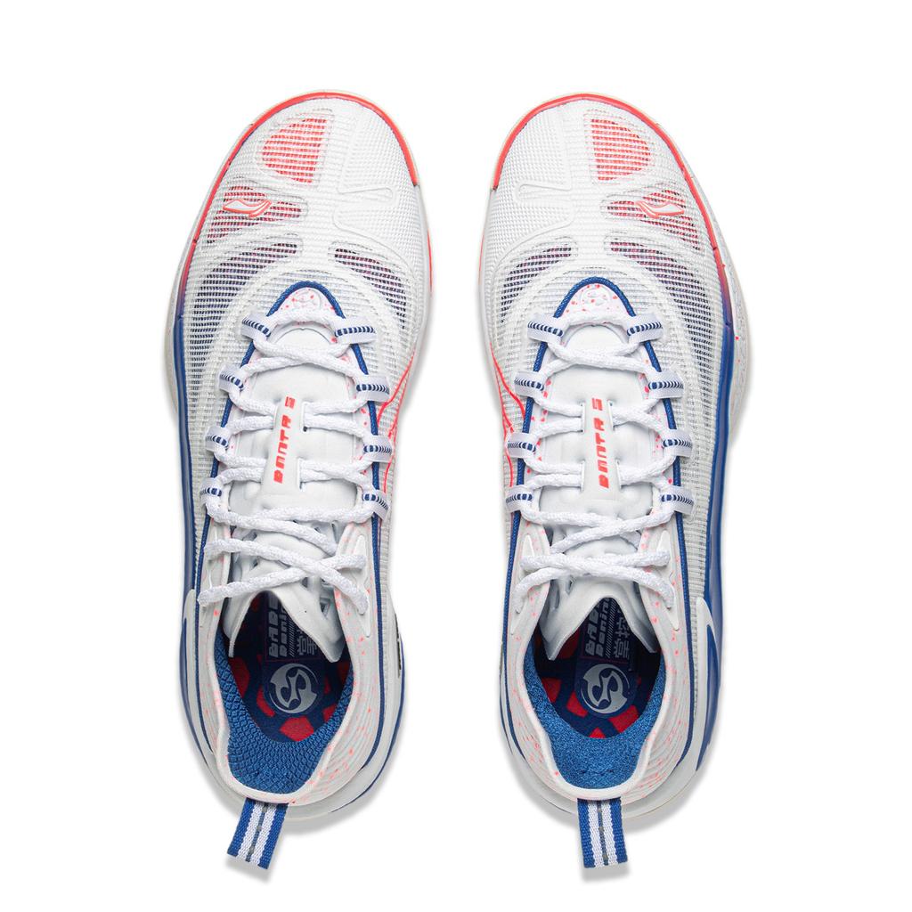 New LiNing Cushioned Slip-Resistant Breathable Rebound Low-Top Outdoor Performance Basketball Shoes Men's Standard White ABFV007-1
