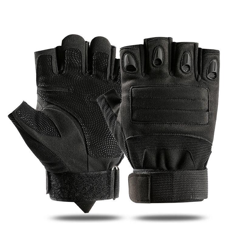 Tactical Gloves Outdoor Cycling Men and Women's Sports Fitness Training Non Slip Breathable Wear-resistant Performance Half Finger Gloves