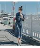 Elegant Slim-Fit Denim Dress for Women - Waist-Cinching Long Skirt for Spring, Summer, and Autumn 2026.