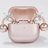 1pair Trendy Crystal Accented Ear Clip For FreeClip 1/2 Headphones Securely Fit Clip On Charm Stylish Pearls Decors