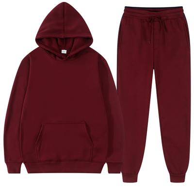Solid Color Hoodie Set Pocket Long Sleeve Women Hoodie Autumn  Casual Jogger Suit Tracksuit Sweatshirt Woman Pullover Chandals Hombre