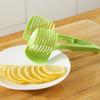 Fruit Vegetable Slicer with Handle Plastic Tomato Lemon Divider for Even Slices Wedges Ergonomic Essential Kitchen Tool for Salads Meal Prep