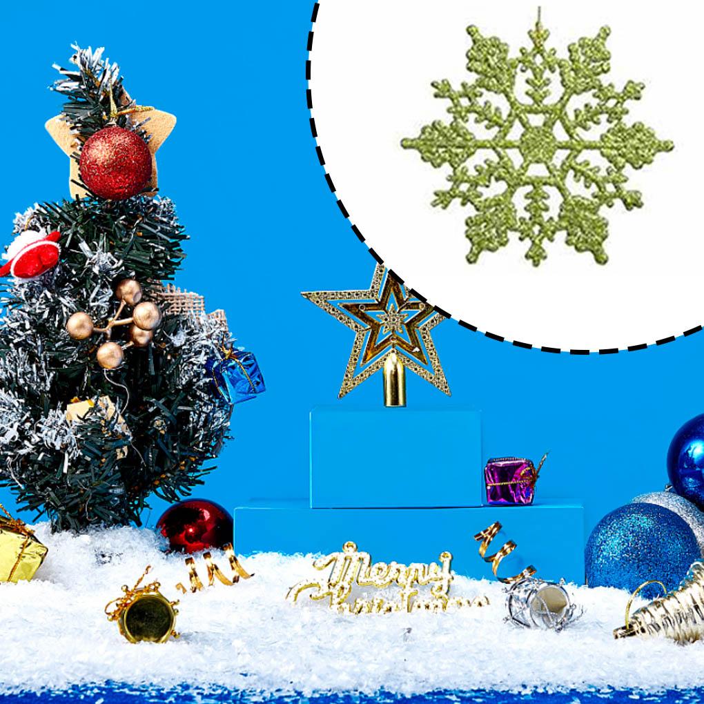 12 Stück Heim Büro Hotel Innen Außen Tragbar Weihnachts Schneeflocken Dekoration Wohnzimmer Schlafzimmer Deko Party