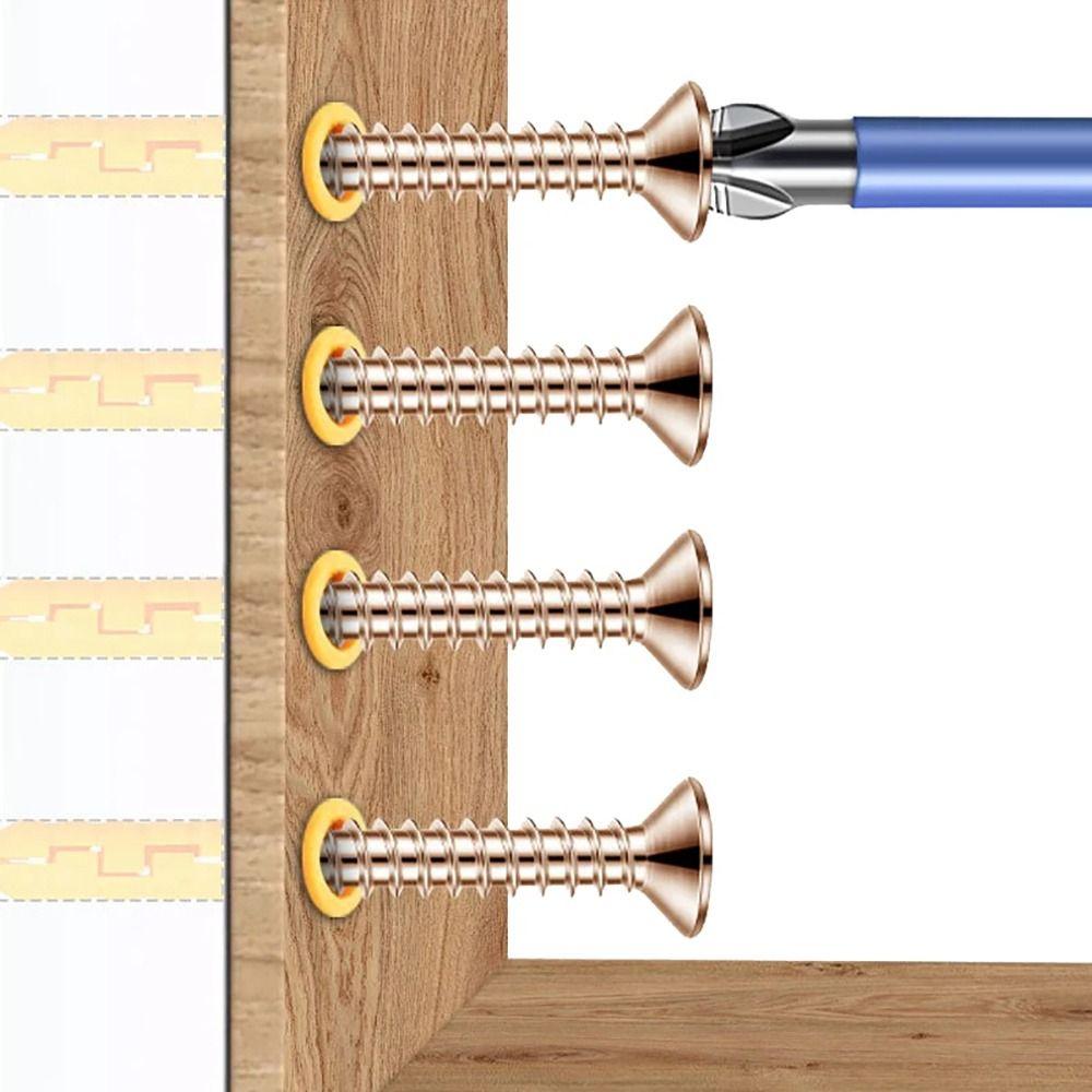 50Sets Self Drilling Expansion Tube Nails M6 M8 M10 Self-Tapping Flat Head Screws Expansion Screw Heavy Duty With Screws