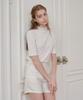 BIBYSEOB Half-Neck Frill Turtleneck Ivory [T41]