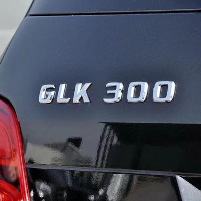 Autocollants Emblème Lettres Logo Coffre de Voiture pour Mercedes-Benz Classe GLK GLK200 GLK260 GLK280 GLK300 GLK350 GLK500 GLK250