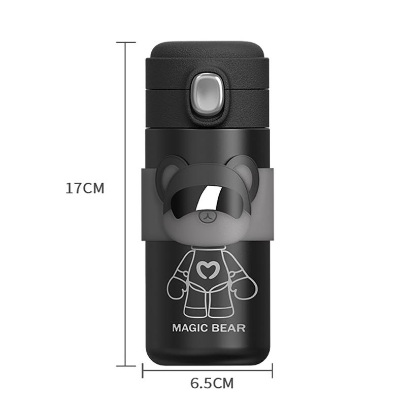 Cute Hot Water Bottle 304 Stainless Steel Cartoon Tumbler Thermos Bottle Coffee Mug Travel Insulated Tumbler Tea Cup Brand Flask