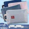 Multifunctional Large A4 Canvas Storage Bag with Zipper and Handles
