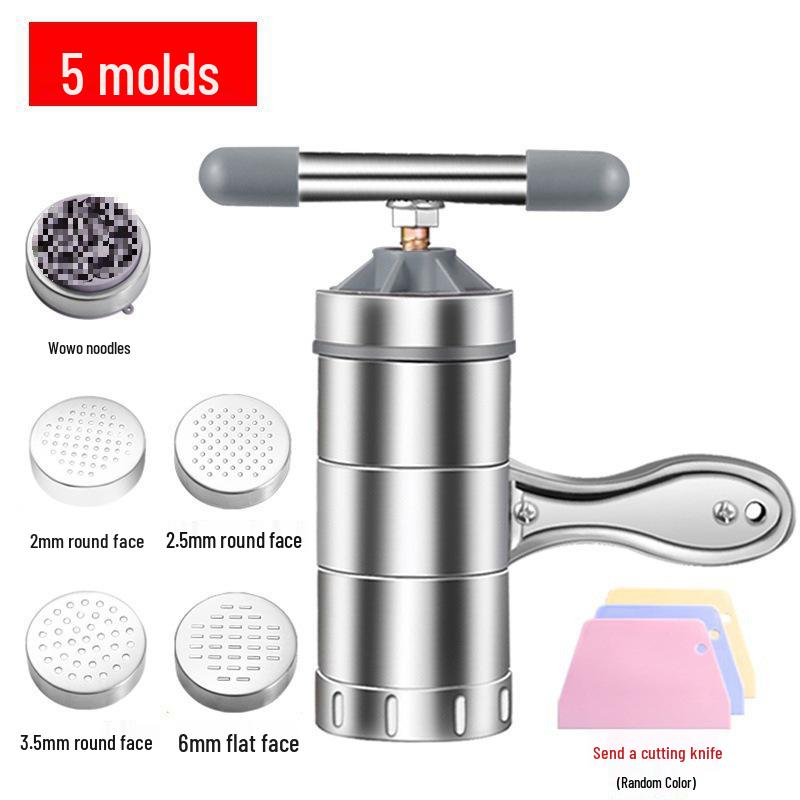Manual Stainless Steel Noodle and Pasta Maker with Hand Crank