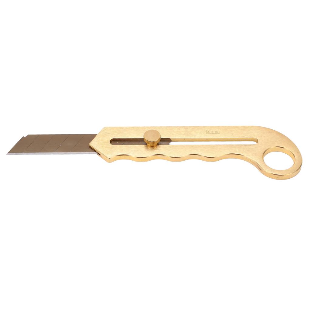 Universalmesser aus reinem Kupfer, strapazierfähig, golden, einziehbar, zum Abtrennen von Tapeten, zum Schneiden