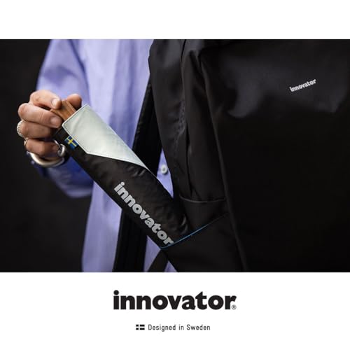 ogawa (Ogawa) Guarda-chuva dobrável Innovator Wide, Abertura manual, 60 cm, Adequado para Sol e Chuva, Proteção UV e Bloqueio de 99%+ da Luz, Proteção Térmica, Água