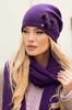 Onyx Elegant Women' Wool Hat, Purple Color