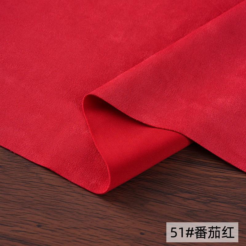 Suede Knitted Air Layer Fabric Brushed Elasticity High Quality Soft Smooth Delicate for Sewing Clothes 860g/m