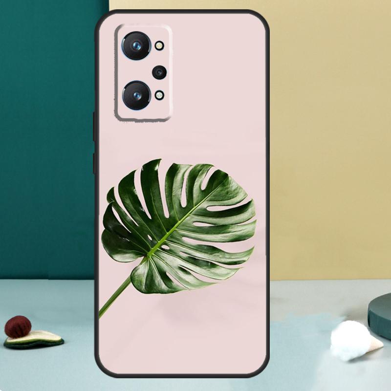 Monstera Leaves Palm Tree Flowers For Realme GT 7 Pro GT 5 6 6T C67 C61 C55 C53 C51 C21Y C25S C75 10 11 12 13 14 Pro Plus Case