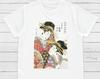 Ukiyo-e Geisha T-Shirt, Kikugawa Eizan Woodblock Art