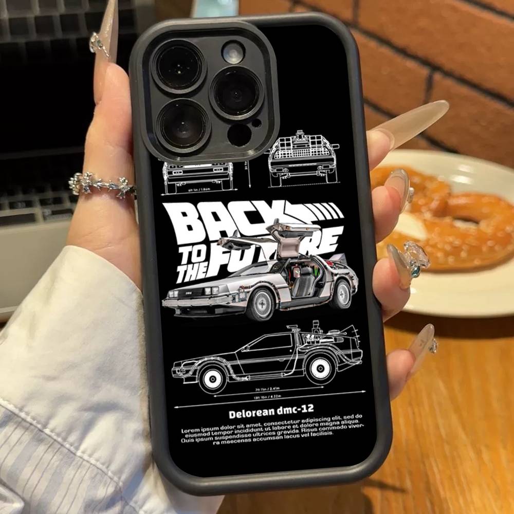 Movie Back To The Future Silicone Phone Case For iPhone 17 Air 17 16 15 14 13 12 11 Plus Pro Max Shockproof Soft Cover