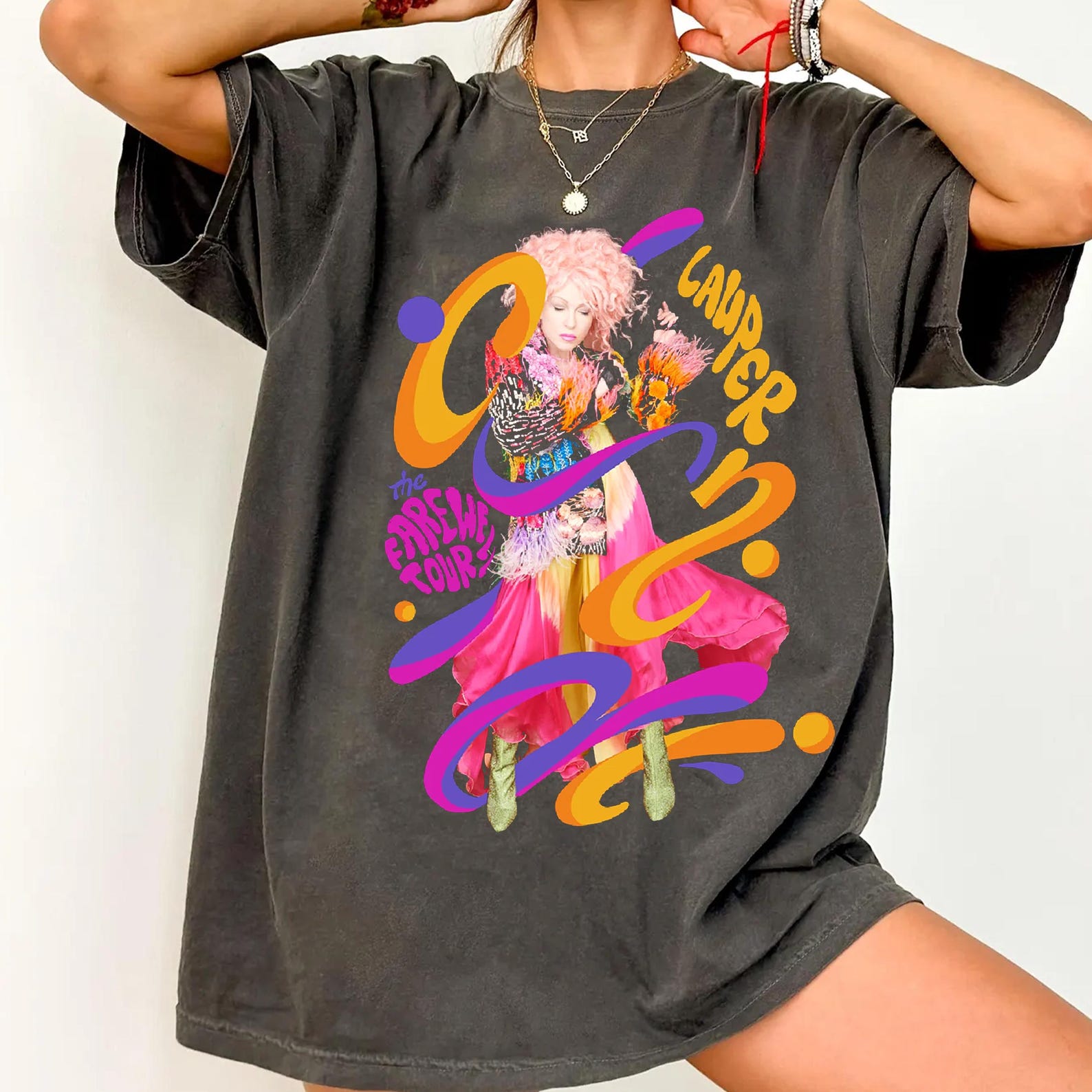 Cyndi Lauper Girl The Farewall Tour T shirt, Cyndi Lauper Fan Gifts 4XL