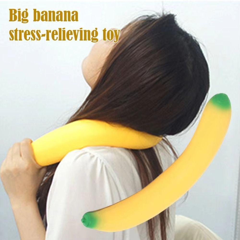 Entspannungsgeschenk Riesige Banane Knetspielzeug Sensorisches Slow-Rebound-Spielzeug ADHD-Unterstützung