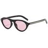 Fashion P's new retro cat's eye women's sunglasses, sunscreen rice nail sunglasses, European and American big-name oval men's sunglasses