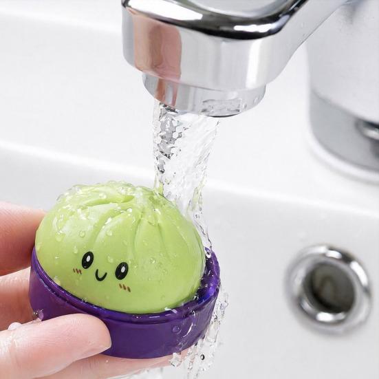 Yousheng 1/2/3/4/5Pcs Cartoon Expression Dumpling Squeeze Toy, Stress Relief Dough Stress Ball Fidget Toy, Soft Simulated Steamed Bun Sensory