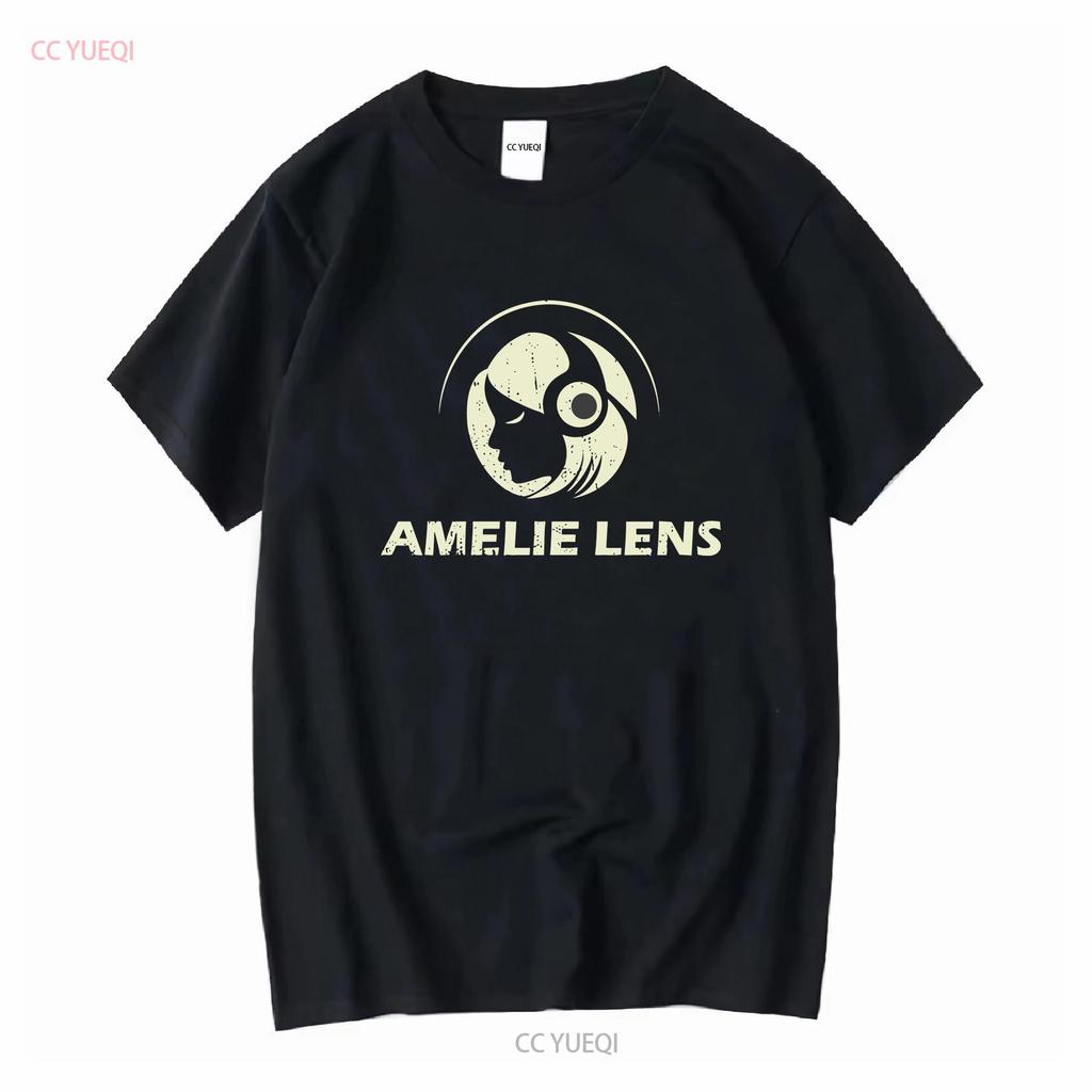 Amelie Lens Dj Essenziale Maglietta vintage Lavata Top Per l'Uso Quotidiano Elegante Traspirante grafica Casual Morbido Versatile