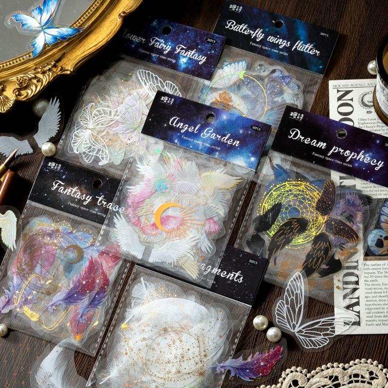 

30 шт./компл. Kawaii наклейки для скрапбукинга Fantasy Time принадлежности для скрапбукинга дневник планировщик декоративные канцелярские наклейки для рукоделия LXY