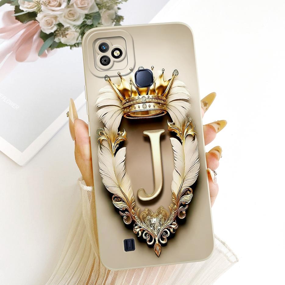 Etui Do Infinix Smart HD 2021 X612B X612 Uroczne Litery Korona Pokrowiec Odporne Na Wstrząsy Miękkie Silikonowe Etui Do Infinix Smart HD 2021 Obudowa