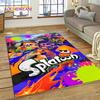 Splatoon3 PC Gamer Kreskówka Gra Dywanik do Sypialni Salonu Domu Dekoracja Sofy,Gra dla Dzieci Duży Dekor Mata Podłogowa Prezent