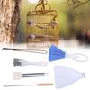 5Pieces Bird Cage Cleaner Kits Stainless Steel Excrement Remover for Parakeets and Small Pet Efficient Cleaning Tools