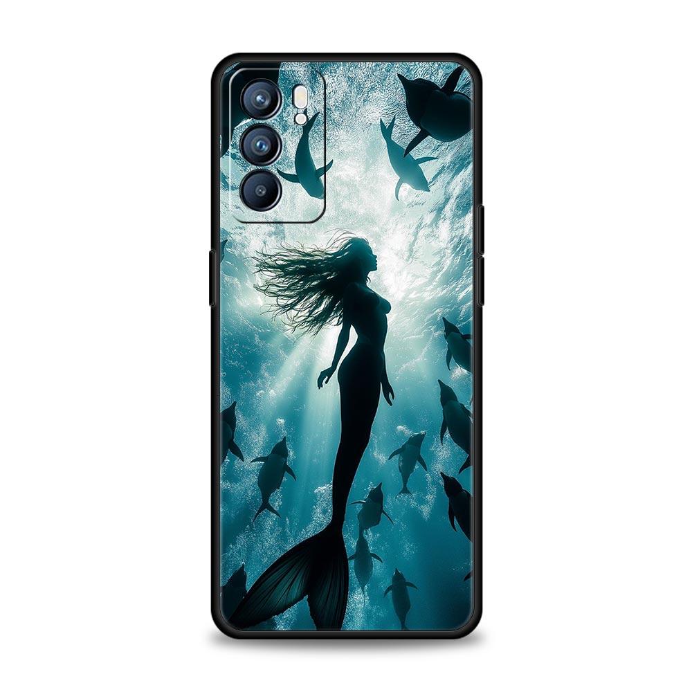 Scuba Diving Phone Case For Oppo A54 A53 A52 A15 A95 A16 A78 A79 A80 A98 4G Find X5 X6 Reno10 12 13 F Pro 5G Cover