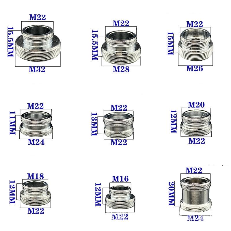 1pc Chrome Brass Faucet Aerator Adapter For Male Female Pipe Fittings Water Purifier Accessories Multiple Styles to Choose
