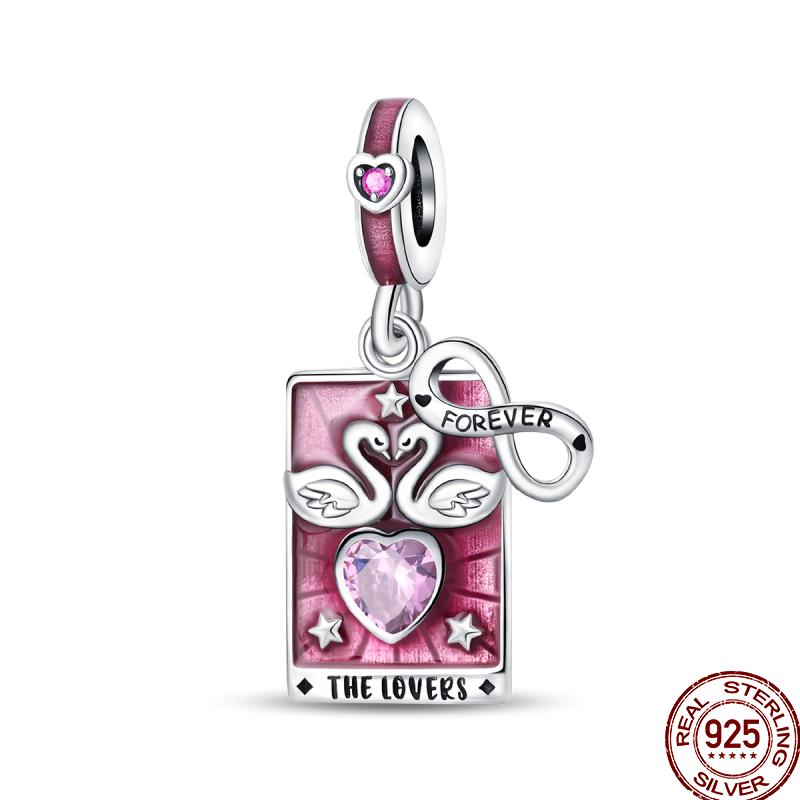 Copper Tarot Star Moon Sun Cross Bible Holy Blessing Amulet Beads Fit 3Mm Pan Original Bracelet Diy Gift