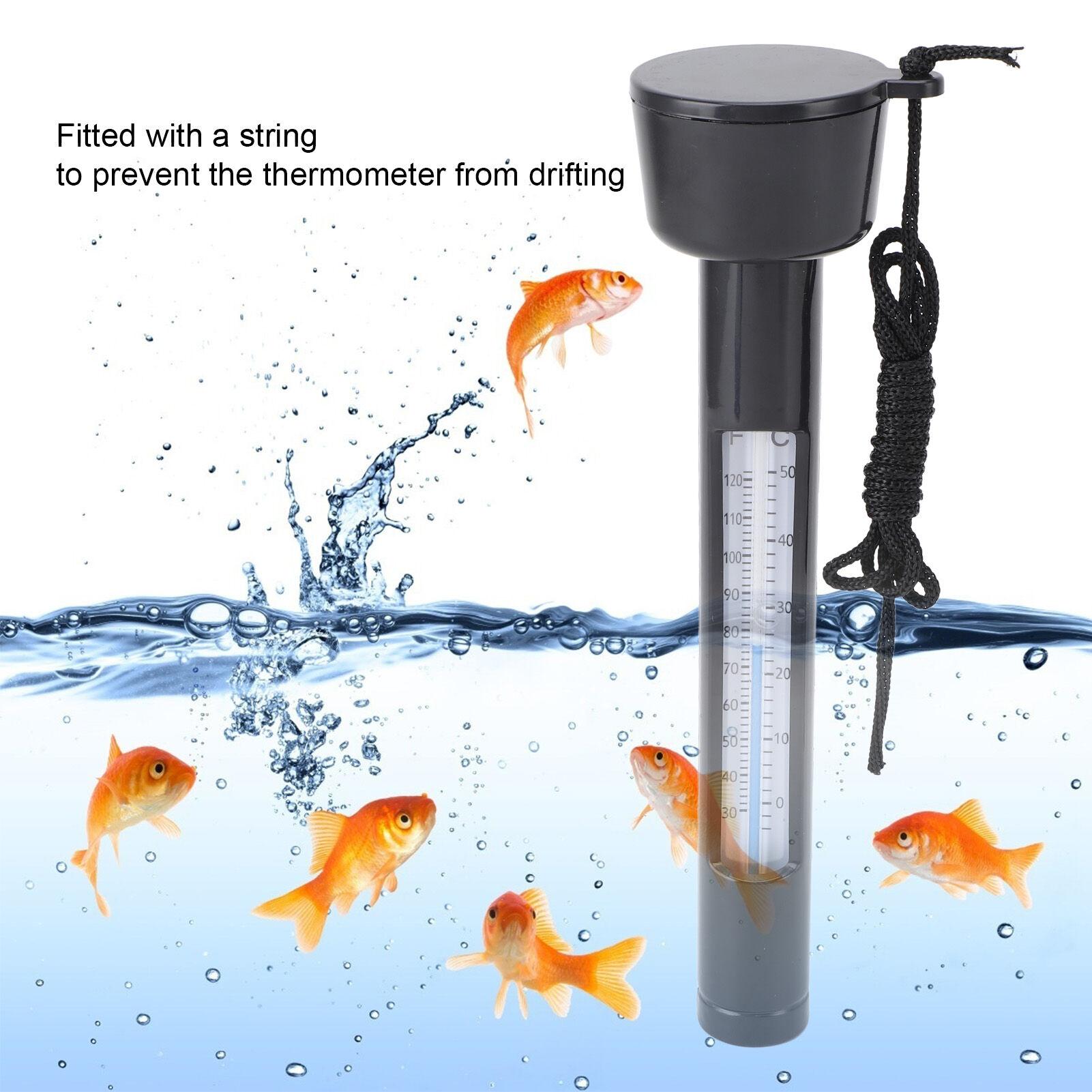 

Floating Pool Thermometer for Water Temperature Round Swimming Pool Thermometer with String for Outdoor Indoor Spas Hot Tubs Ponds Black