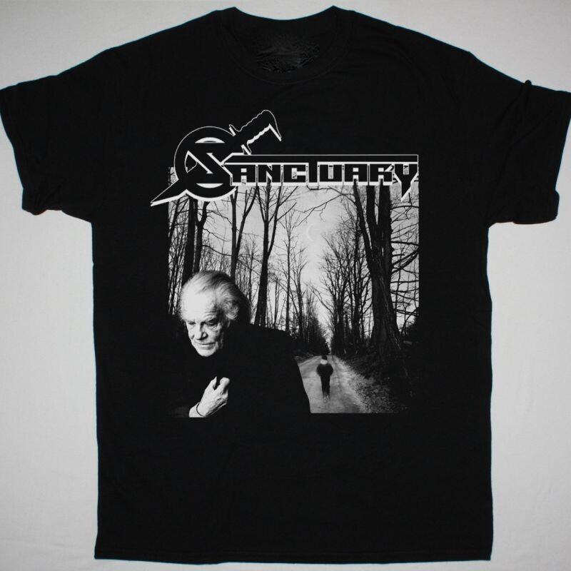 Vtg Sanctuary Band Music Lover Cotton S4XL Unisex Black Classic Tee Shir L