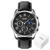 Skmei Casual Quartz Wristwatches Waterproof Stopwatch Date Clock Male Montre Homme Creative Moon Phase Sport Mens Watches 9260