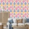 Baroque Damask Wallpaper Cream and Powder Pink 50x1000