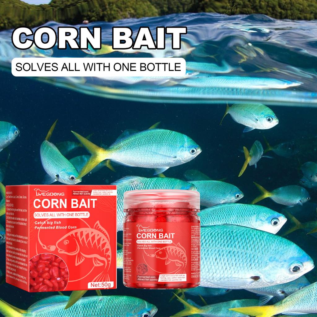 Yegbong Corn Fish Bait Reservoir Fish Bait Fishing Attractant Portable Fish Attractant