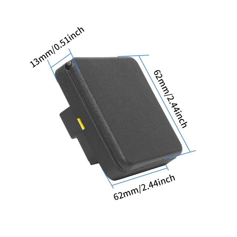 Waterproof Flip Cover Electrical Socket – Black Nylon RV Socket with Plug for Caravan, Home & Motorhome